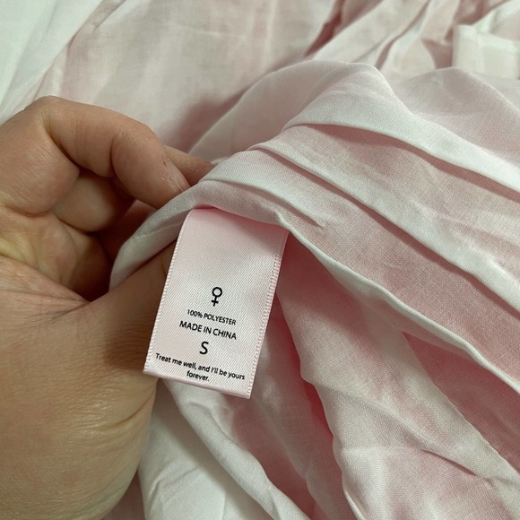 NWT Selkie Red and White Star Ritz Puff Sleeve Organza Maxi Gown Size Small - Picture 13 of 13